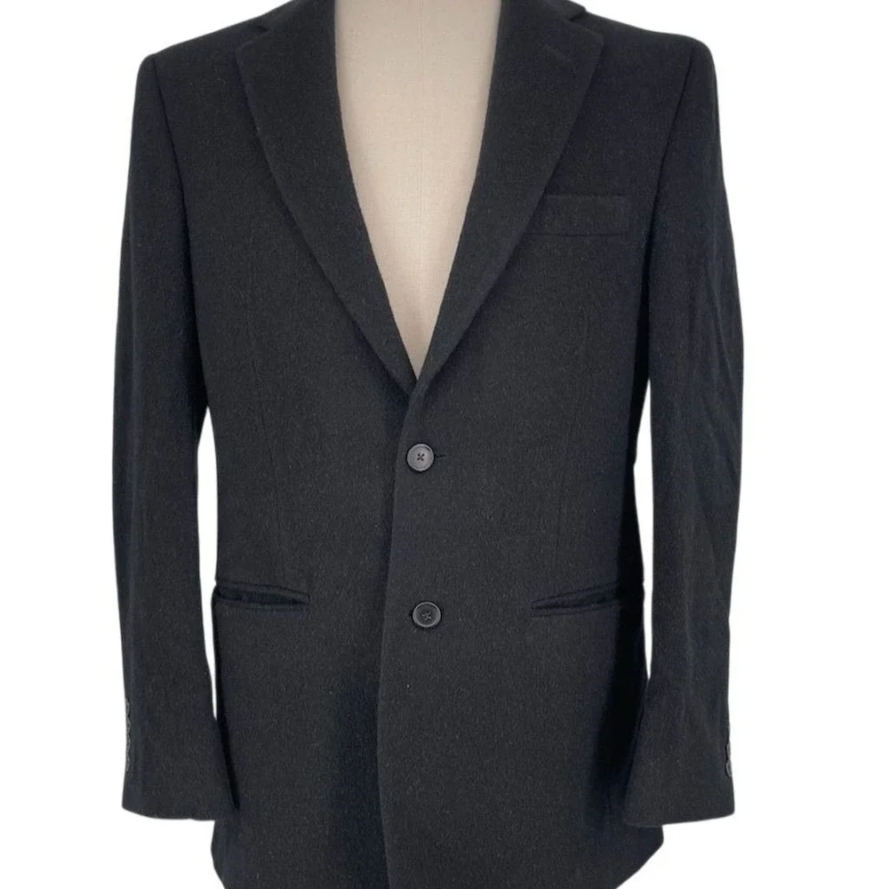 Jos A‎ Bank Men's Gray 100% Camel Hair Blazer 37R Two Button Tailored Jacket